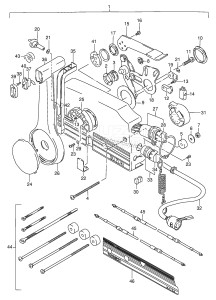 DT75TC From 07501-131001 ()  1991 drawing REMOTE CONTROL (TC /​ OPT:WT,WQ,MQ)