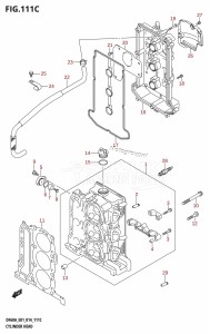 DF40A From 04004F-410001 (E34-Italy)  2014 drawing CYLINDER HEAD (DF40ATH:E01)