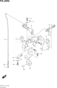 05003F-210001 (2012) 50hp E01-Gen. Export 1 (DF50AT  DF50ATH) DF50A drawing CLUTCH SHAFT (DF60A:E40)