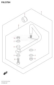 DF175T From 17502F-610001 (E01 E40)  2016 drawing OPT:DRAG LINK (DF175Z:E40)