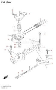 DF150 From 15002F-910001 (E40)  2019 drawing THROTTLE ROD