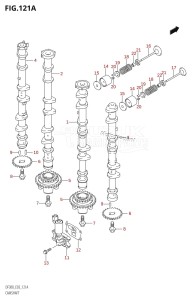 DF300 From 30002F-110001 (E03)  2011 drawing CAMSHAFT