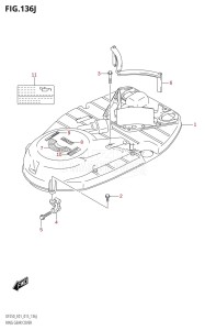 DF225Z From 22503Z-510001 (E01 E40)  2005 drawing RING GEAR COVER (DF250T:E01)