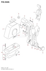 05003F-340001 (2023) 50hp E01-Gen. Export 1 (DF50AT  DF50ATH) DF50A drawing OPT:REMOTE CONTROL ASSY SINGLE (1)