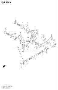 00994F-310001 (2013) 9.9hp P01-Gen. Export 1 (DF9.9A  DF9.9AR) DF9.9A drawing THROTTLE CONTROL (DF8A:P01)