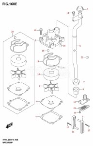 DF60A From 06002F-610001 (E03)  2016 drawing WATER PUMP (DF60AVT:E03)