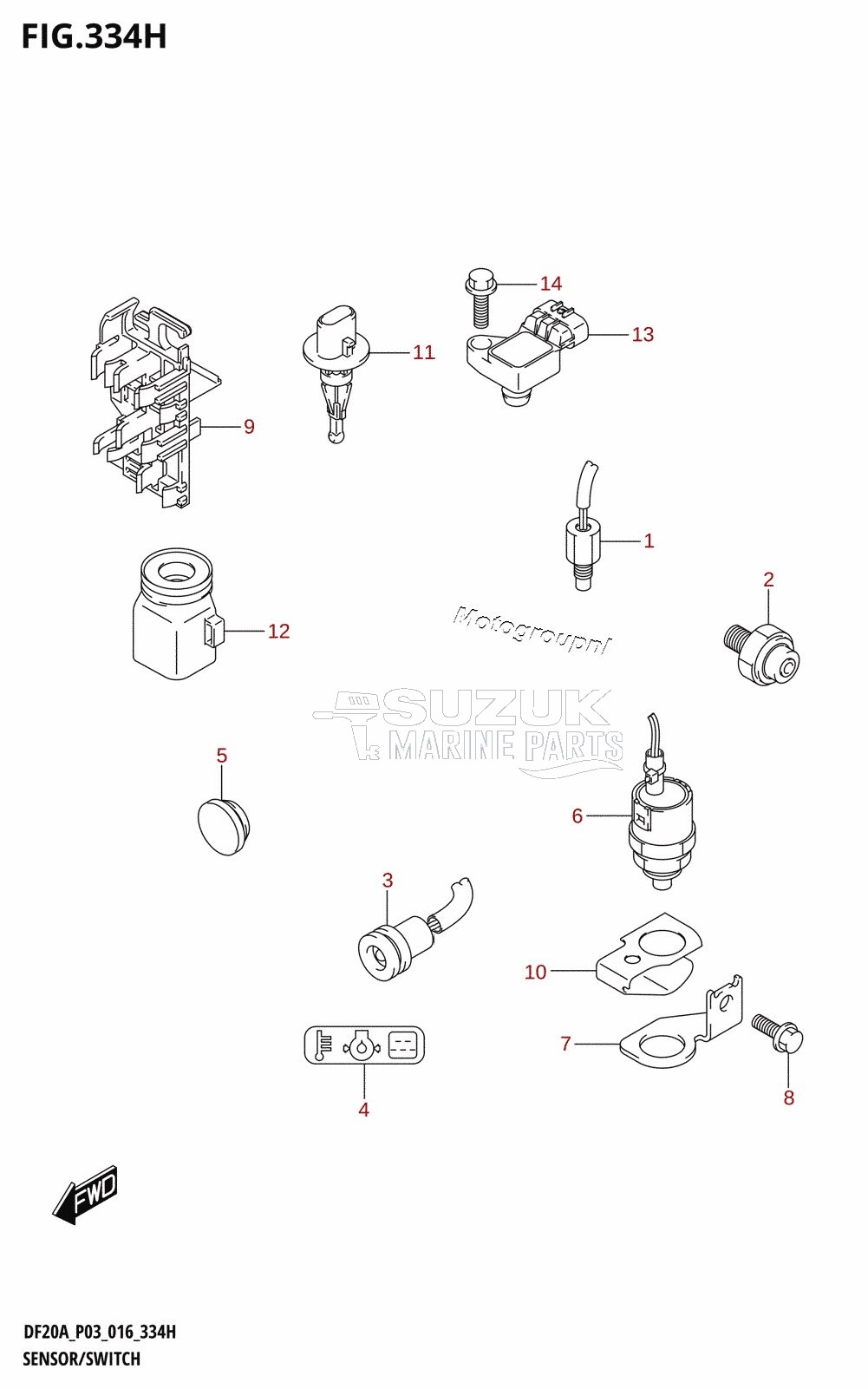 SENSOR /​ SWITCH (DF20AR:P03)