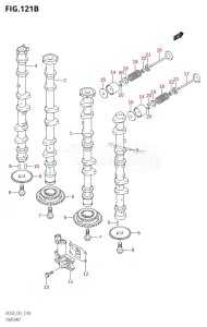 DF200Z From 20001Z-680001 (E01 E40)  2006 drawing CAMSHAFT (DF250T,DF250Z)