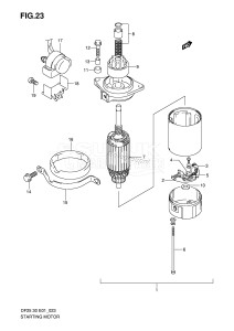 DF25T From 02501F-371001 ()  2003 drawing STARTING MOTOR