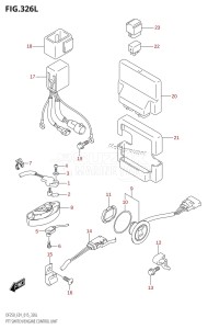 DF200Z From 20002Z-510001 (E01 E40)  2015 drawing PTT SWITCH /​ ENGINE CONTROL UNIT (DF250Z:E01)