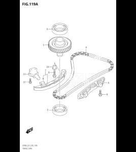 08002F-810001 (2018) 80hp E01 E40-Gen. Export 1 - Costa Rica (DF80AT) DF80A drawing TIMING CHAIN