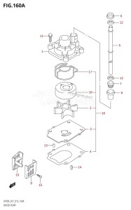 DF80A From 08002F-410001 (E01 E40)  2014 drawing WATER PUMP (DF70A:E01)