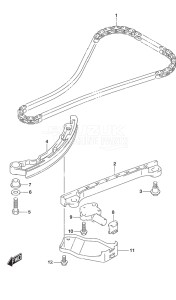 Outboard DF 60A drawing Timing Chain