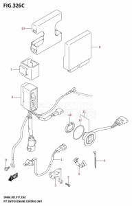 DF60A From 06002F-710001 (E03)  2017 drawing PTT SWITCH /​ ENGINE CONTROL UNIT (DF60A:E03)