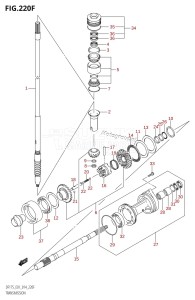 DF175Z From 17502Z-410001 (E01 E40)  2014 drawing TRANSMISSION (DF150Z:E40)