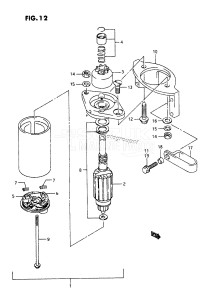 DT9.9C From 00994-231001 ()  1992 drawing STARTING MOTOR