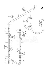 DF 250 drawing Fuel Injector (DF 250S)