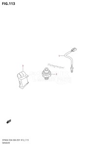 DF40A From 04004F-210001 (E34-Italy)  2012 drawing SENSOR (DF40AQH E01)