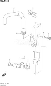 04003F-210001 (2012) 40hp E01-Gen. Export 1 (DF40AQH  DF40AT) DF40A drawing FUEL INJECTOR (DF50A:E01)