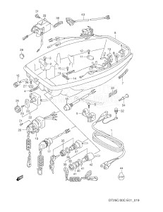 DT30C From 03003-581001 ()  1995 drawing HARNESS