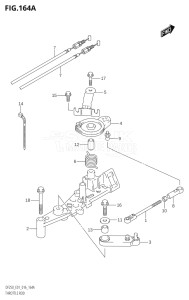 20002F-610001 (2016) 200hp E01 E40-Gen. Export 1 - Costa Rica (DF200T) DF200 drawing THROTTLE ROD