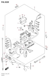 DF140AZ From 14003Z-610001 (E11 E40)  2016 drawing HARNESS (DF115AZ:E40)