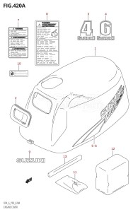 DF4 From 00401F-780001 (P03)  2007 drawing ENGINE COVER (K3,K4,K5,K6,K7,K8,K9)