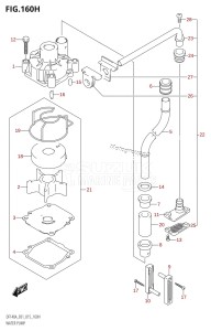 DF115AZ From 11503Z-510001 (E01 E40)  2015 drawing WATER PUMP (DF140AZ:E01)