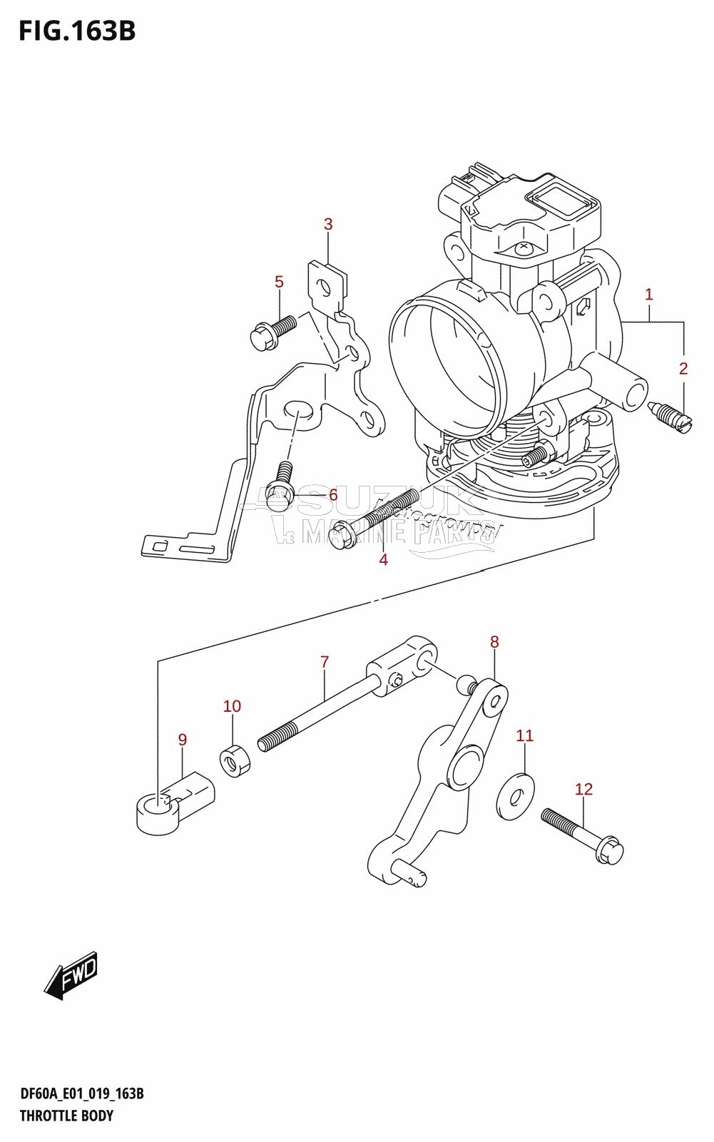 THROTTLE BODY (DF40AQH,DF40ATH,DF50ATH)