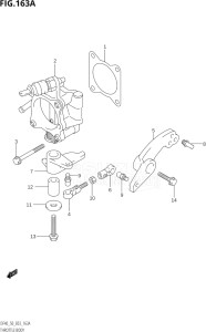 04001F-371001 (2003) 40hp E03-USA (DF40TK3) DF40 drawing THROTTLE BODY