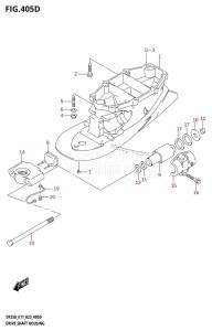 DF200Z From 20002Z-140001 (E01 E40)  2021 drawing DRIVE SHAFT HOUSING (DF250ST:L-TRANSOM)