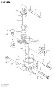 DF50 From 05001F-510001 (E01 E40)  2005 drawing TRIM CYLINDER ((DF40T,DF50T):(X,Y))