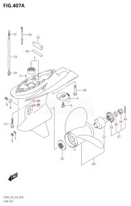 09003F-810001 (2018) 90hp E03-USA (DF90AT  DF90ATH) DF90A drawing GEAR CASE (DF70A,DF90A)