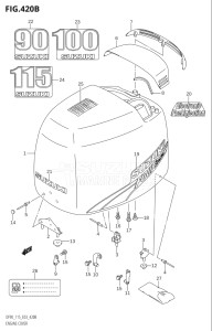 09001F-880001 (2008) 90hp E03-USA (DF90TK8) DF90 drawing ENGINE COVER (K3,K4,K5,K6,K7,K8,K9)