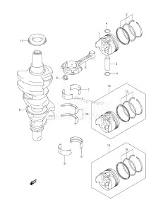 DF25T From 02501 F-680001 ()  2006 drawing CRANKSHAFT