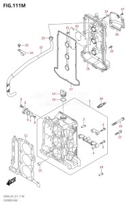 06003F-710001 (2017) 60hp E01 E40-Gen. Export 1 - Costa Rica (DF60AVT  DF60AVTH) DF60A drawing CYLINDER HEAD (DF60ATH:E40)