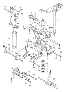 DT85T From 8501-861001 ()  1998 drawing SWIVEL BRACKET (DT75TC,85TC,75CQ,85CQ ~MODEL:94)