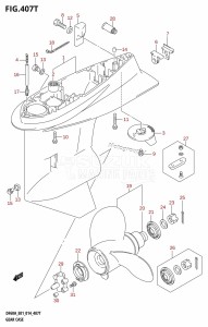 DF50A From 05003F-410001 (E01)  2014 drawing GEAR CASE (DF60AVTH:E01)