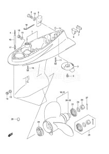 DF 115A drawing Gear Case (C/R)