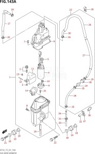 17502F-010001 (2010) 175hp E01 E40-Gen. Export 1 - Costa Rica (DF175TK10) DF175T drawing FUEL VAPOR SEPARATOR