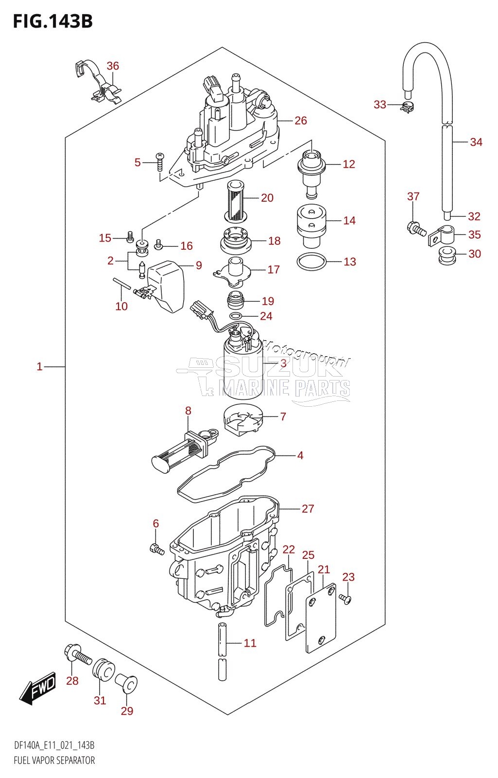 FUEL VAPOR SEPARATOR (E40)