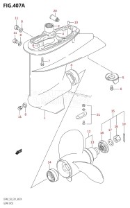 DF50 From 05001F-151001 (E01 E11)  2001 drawing GEAR CASE