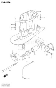 17502F-710001 (2017) 175hp E01 E40-Gen. Export 1 - Costa Rica (DF175T) DF175T drawing DRIVE SHAFT HOUSING