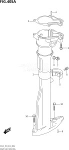 00252F-240001 (2022) 2.5hp P03-U.S.A (DF2.5) DF2.5 drawing DRIVE SHAFT HOUSING (S-TRANSOM)