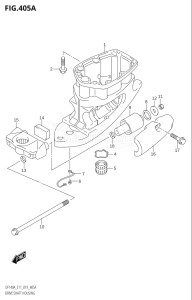 11504F-910001 (2019) 115hp E03-USA (DF115AST) DF115AST drawing DRIVE SHAFT HOUSING (DF100AT,DF115AST)