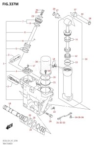 DF225Z From 22503Z-710001 (E01 E40)  2017 drawing TRIM CYLINDER (DF250Z:E40:(X-TRANSOM,XX-TRANSOM))