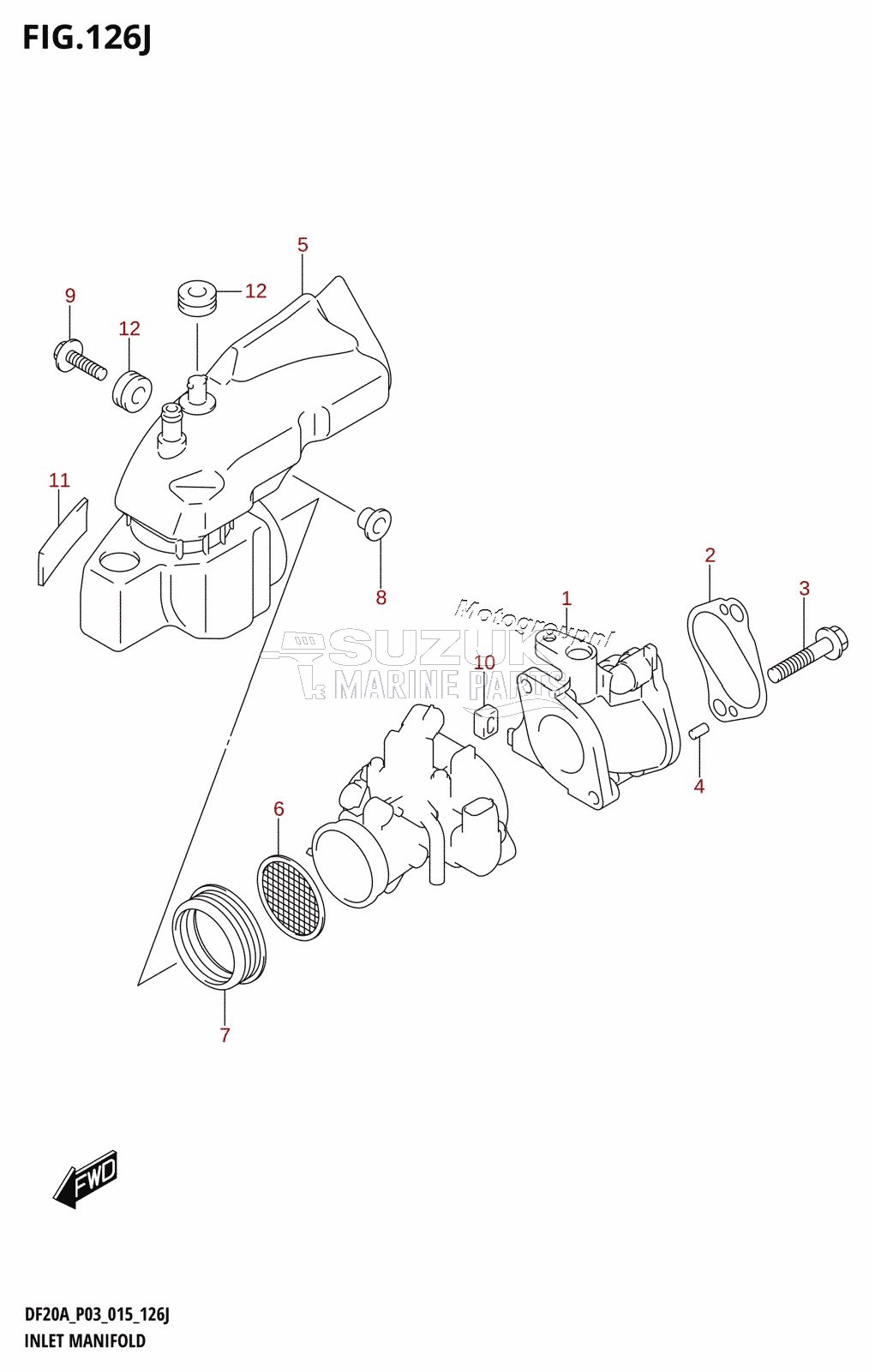 INLET MANIFOLD (DF20AR:P03)