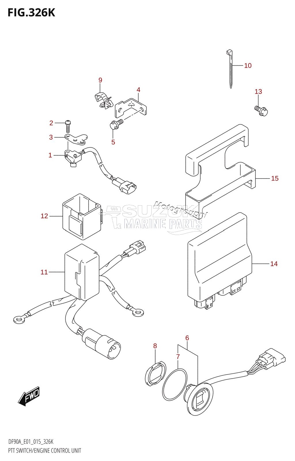 PTT SWITCH /​ ENGINE CONTROL UNIT (DF90ATH:E40)