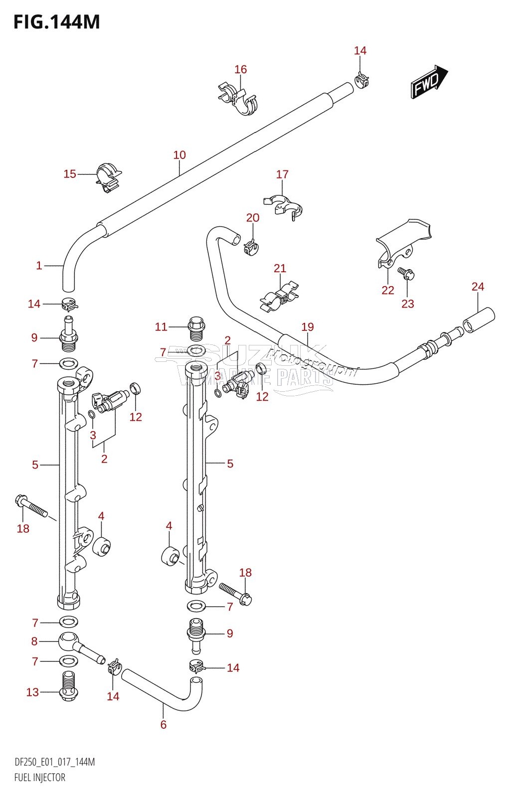 FUEL INJECTOR (DF250Z:E40)