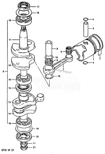 DT15 From 01501-301001 till 303840 ()  1983 drawing CRANKSHAFT